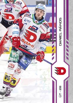 Daniel Rakos Pardubice Tipsport ELH 2024/25 SportZoo 2. serie Purple Iceberg /60 #269